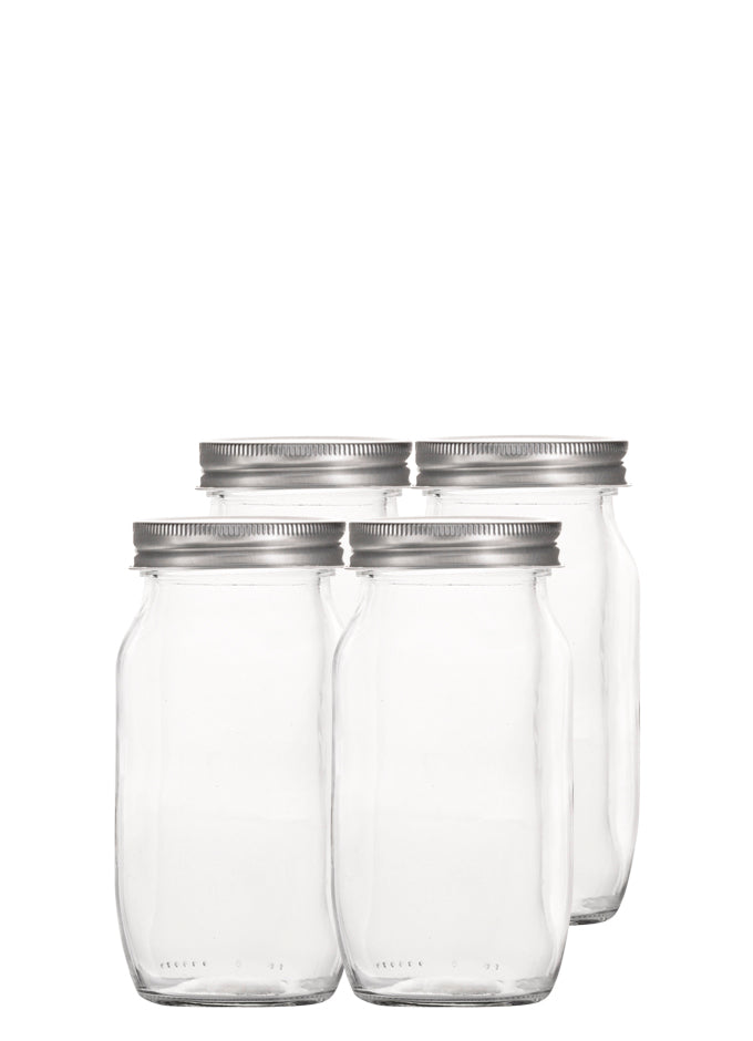 250ml MULTI Flasche inkl. Deckel (4er)