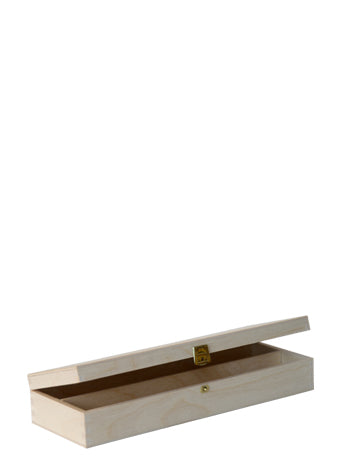 Holzkassette mit Klappdeckel